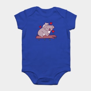 Kawaii Mama and Baby Koala Baby Bodysuit